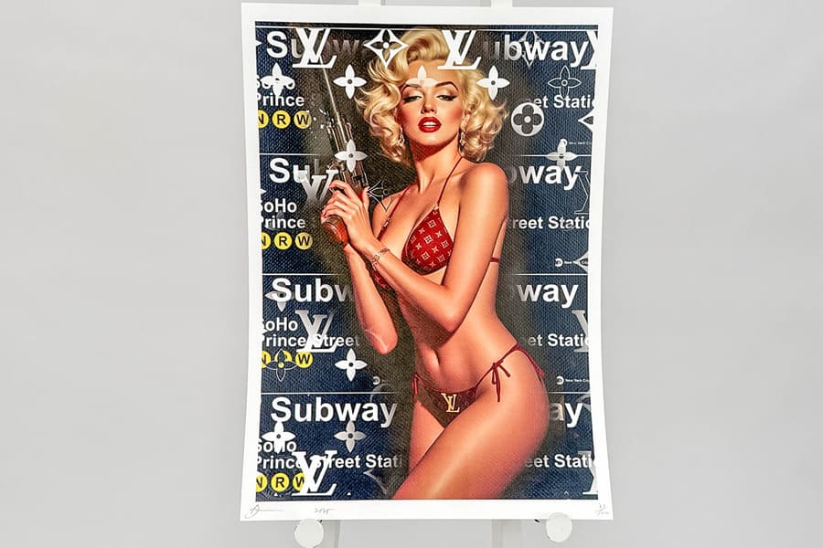 Giclee Kunstdruck Death NYC, limitiert